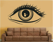 Sticker decorativ ochi de femeie