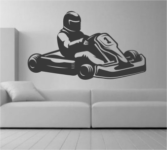 Sticker decorativ cart