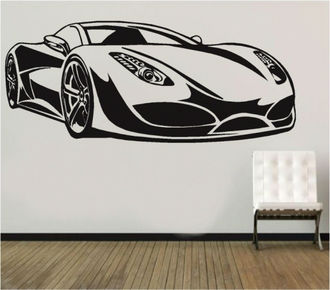 Sticker decorativ masina sport