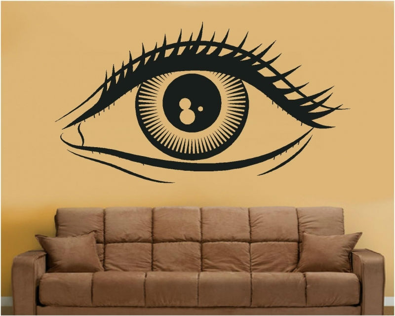 Sticker decorativ ochi de femeie
