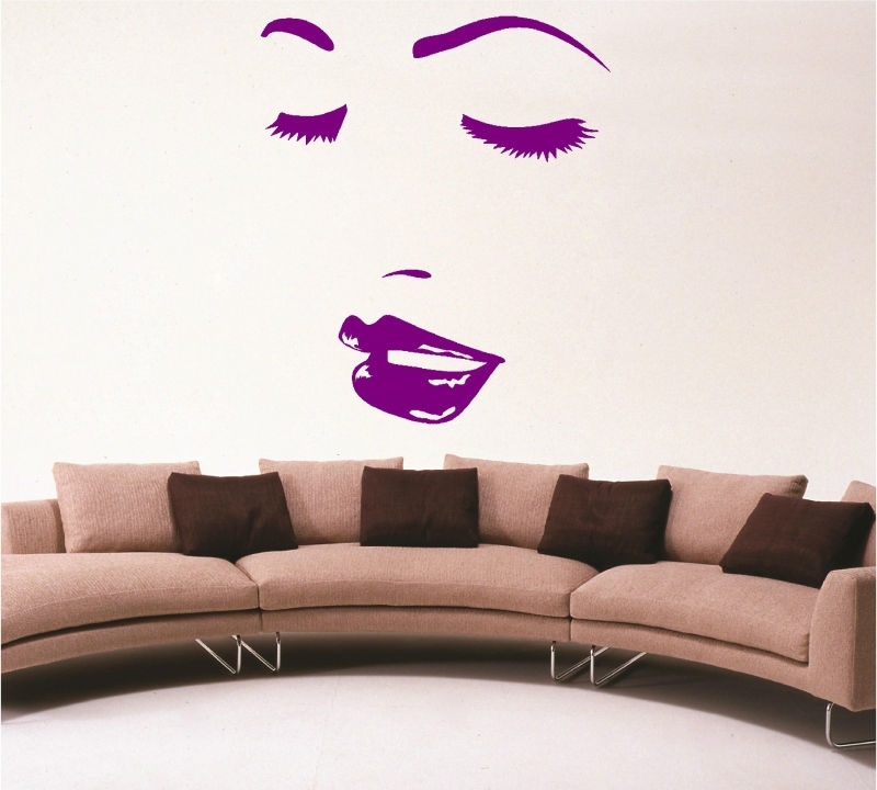 Sticker decorativ chip femeie