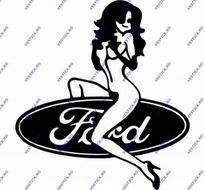 Sticker Funny Ford