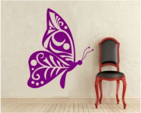 Sticker decorativ fluture stilizat
