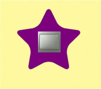 Sticker decorativ pentru intrerupator in forma de stea