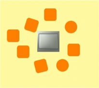 Sticker decorativ pentru intrerupator sau priza abstract