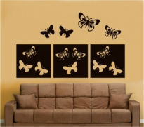 Sticker decorativ tablou cu fluturasi