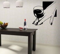 Sticker Pahar cu vin