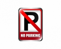 Sticker parcarea interzisa