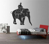 Sticker tablou calare pe elefant