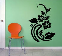 Sticker trandafir de perete