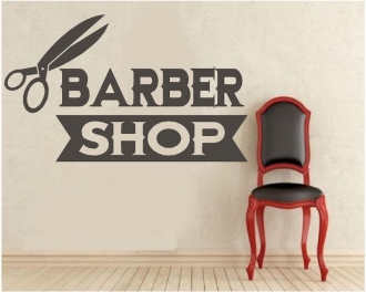 Autocolant Barber Shop