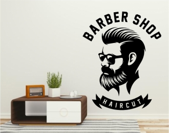 Autocolant decorativ Barber Shop