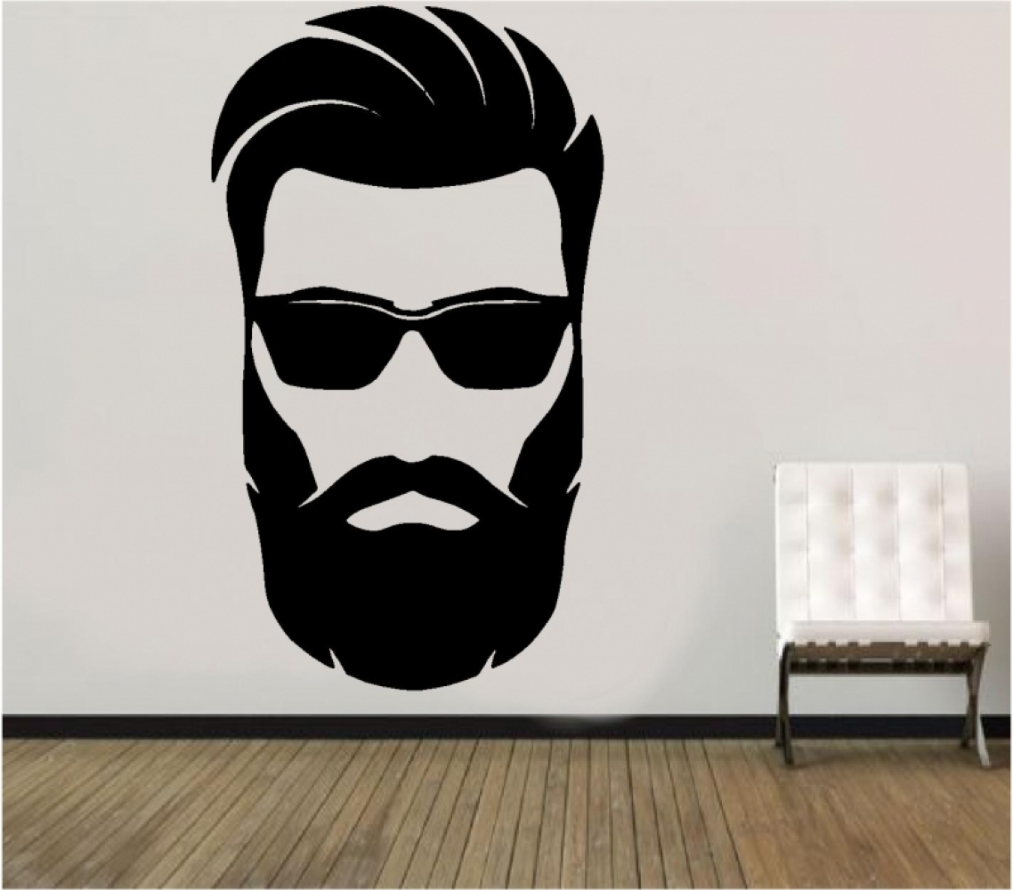 Autocolant decorativ chip barbat