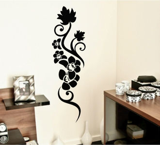 Autocolant floare decorativa pentru colt