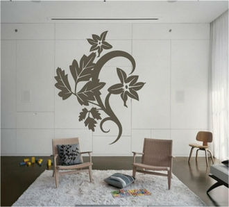 Decoratiune florala pentru peretele tau