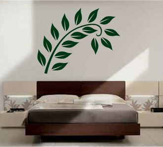 Sticker ramura cu multe frunze