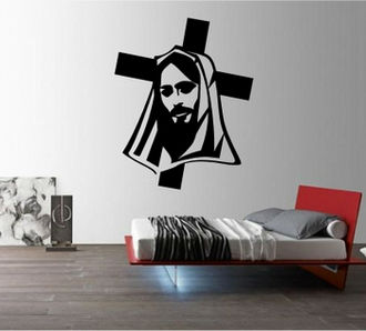 Sticker Jesus pe cruce