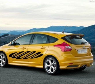 Sticker auto forma serpuita