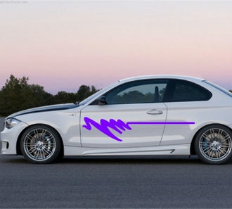 Sticker auto forma abstracta 1