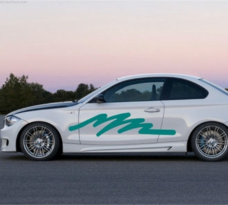 Sticker auto forma abstracta 2