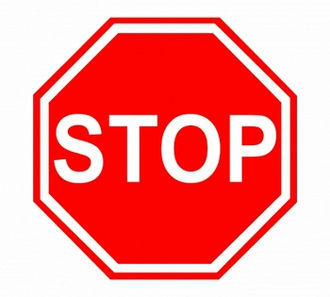 Sticker avertizare  oprire