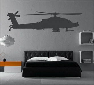 Sticker elicopter in zbor