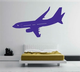 Sticker avion aterizand