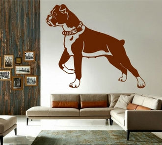 Sticker boxer gata de atac
