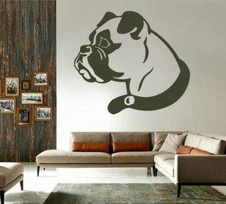 Sticker caine cap de boxer