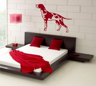 Sticker caine dalmatian cu pete