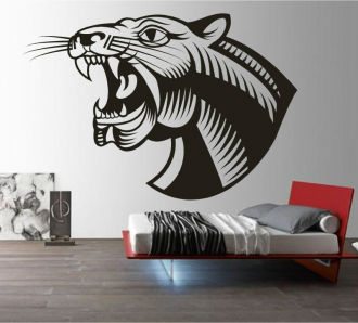 Sticker dcorativ cap de jaguar