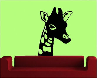 Sticker decorativ cap de girafa