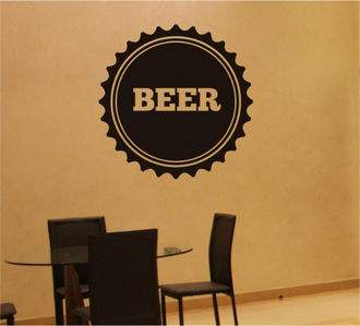 Sticker decorativ capac de bere