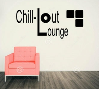 Sticker decorativ CHILL OUT LOUNGE