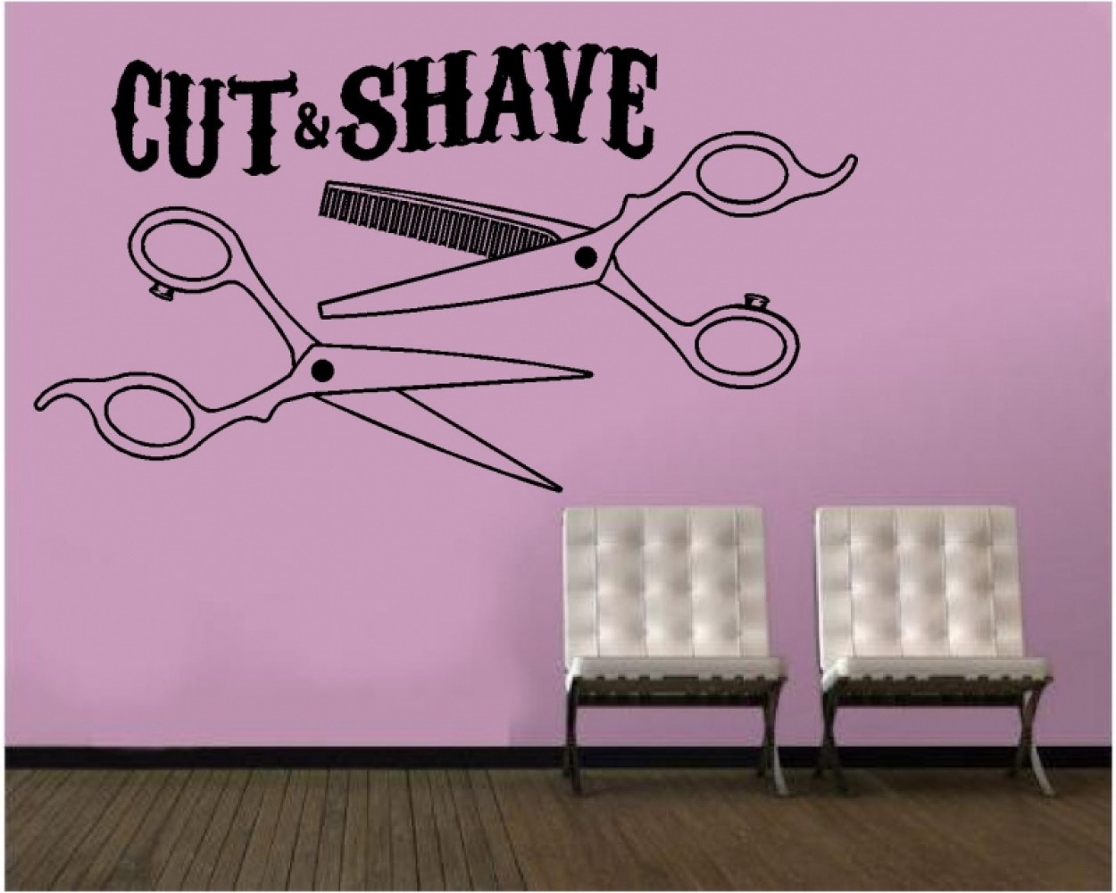 Sticker decorativ cut and shave