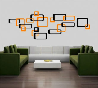 Sticker decorativ dreptunghiuri abstracte