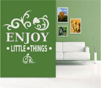 Sticker decorativ enjoy little things