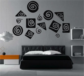 Sticker decorativ figurine abstracte