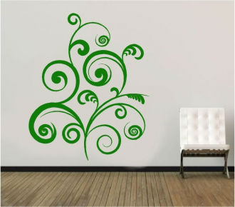 Sticker decorativ floral