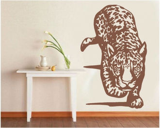 Sticker decorativ leopard la panda