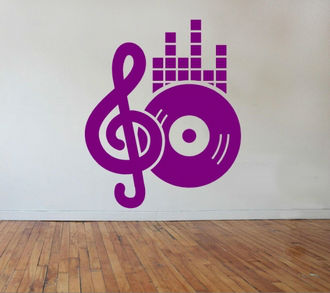 Sticker decorativ muzical model 2
