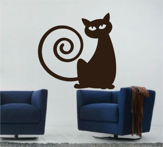 Sticker decorativ pisica