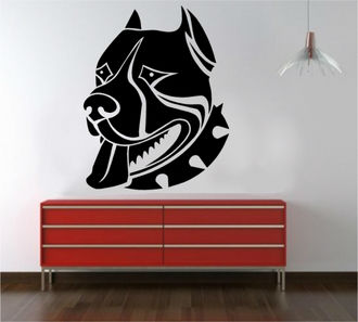 Sticker decorativ pitbull
