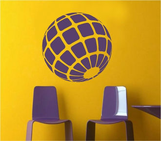 Sticker decorativ sfera abstracta