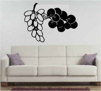 Sticker decorativ strugure