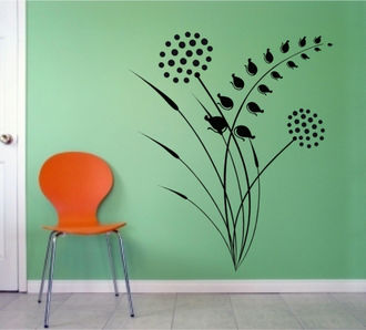 Sticker decroativ de perete vegetal