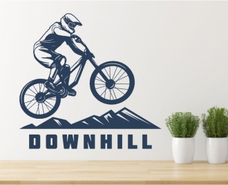Sticker Downhill Bike