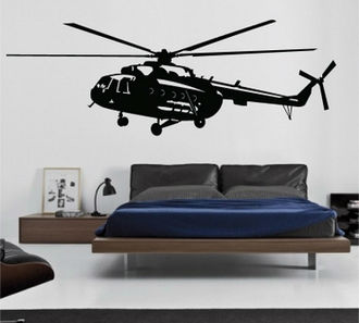 Sticker elicopter