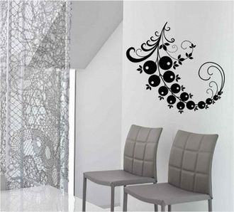 Sticker floral complex