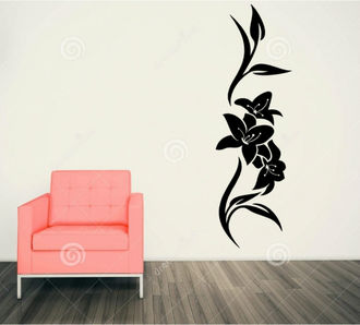 Sticker floral de perete